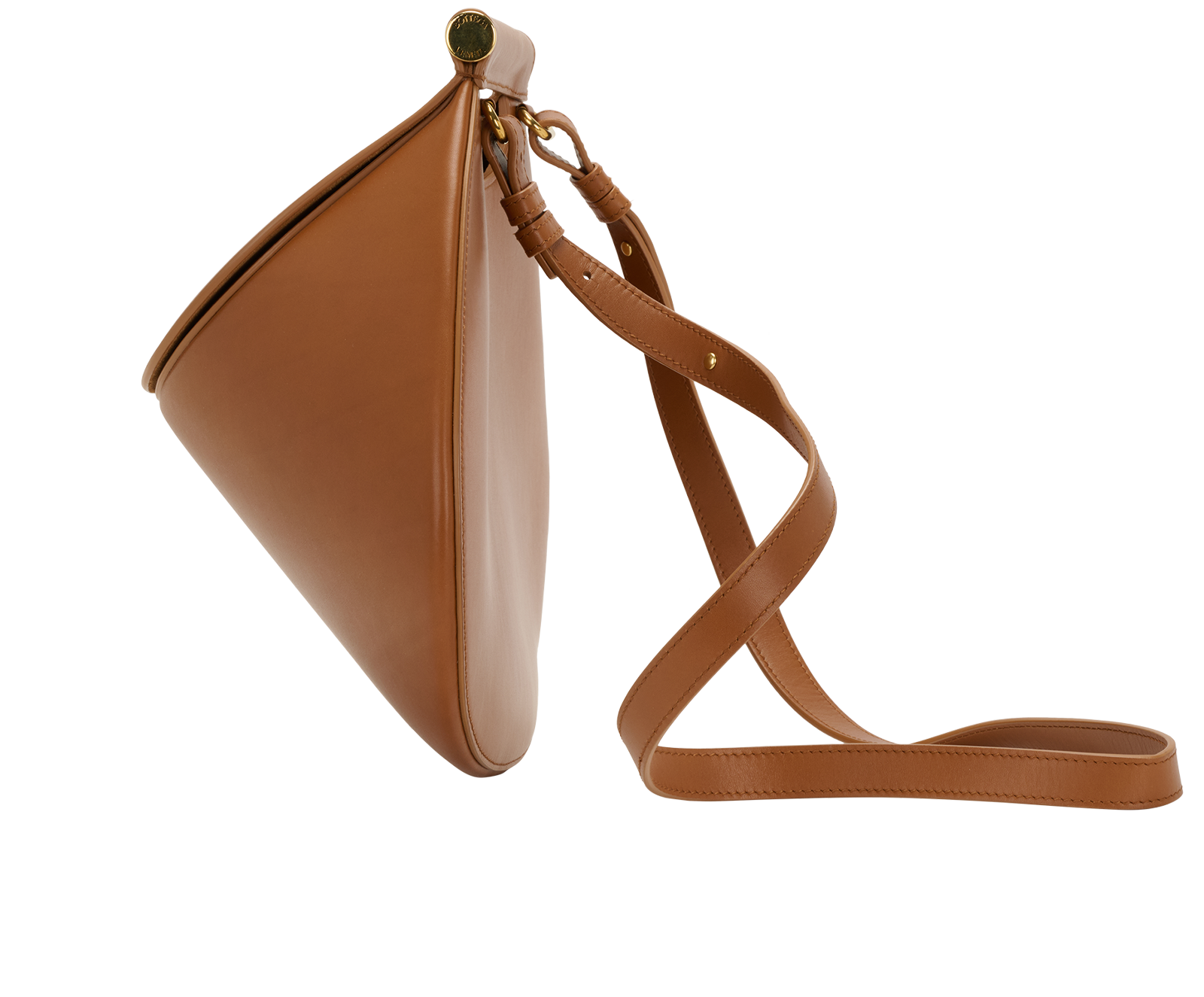 Fisherman Shoulder Bag, &pound;595, Handbags, Brown, Leather, Bottom view